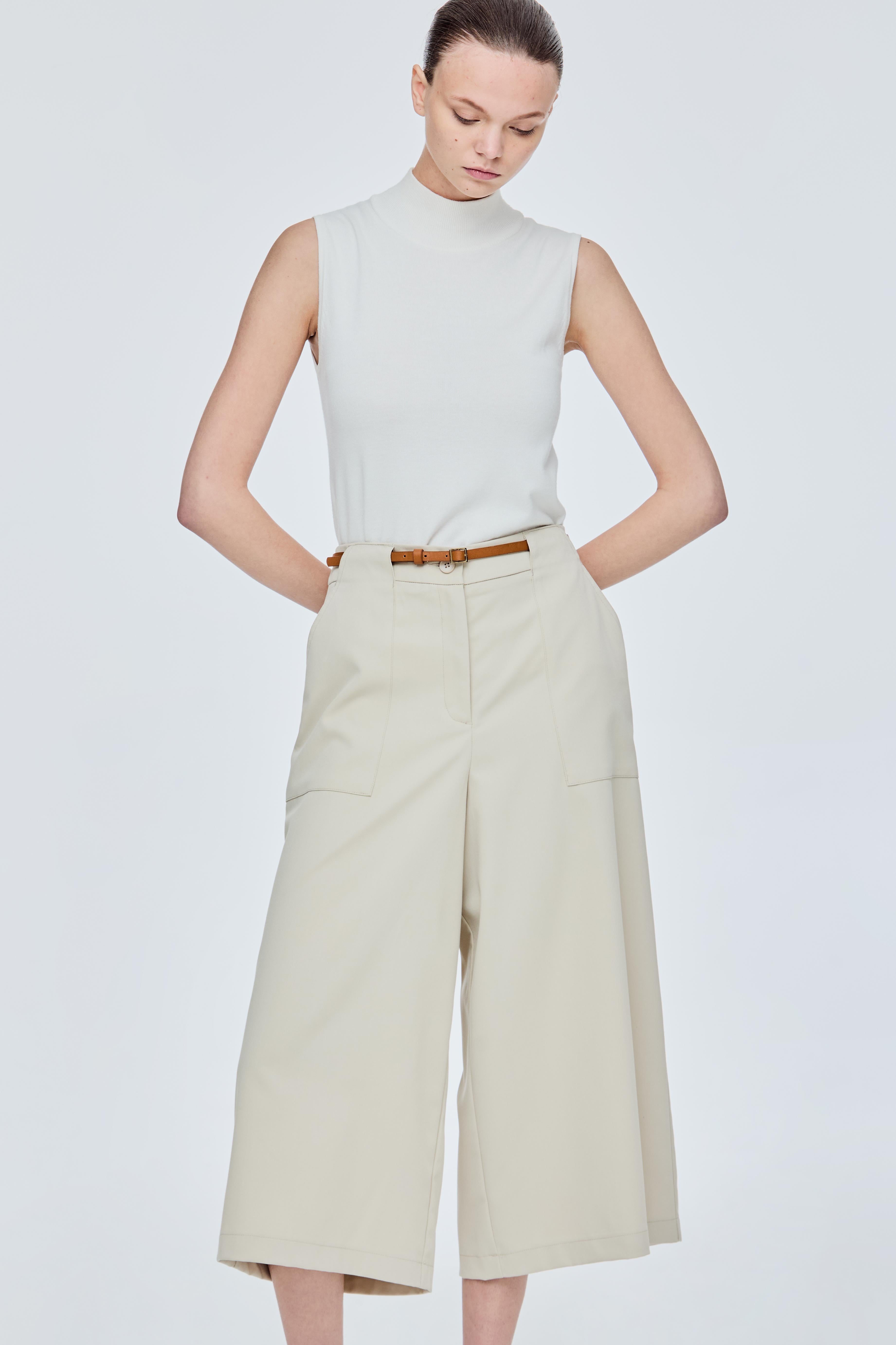 Basic Belted Culottes