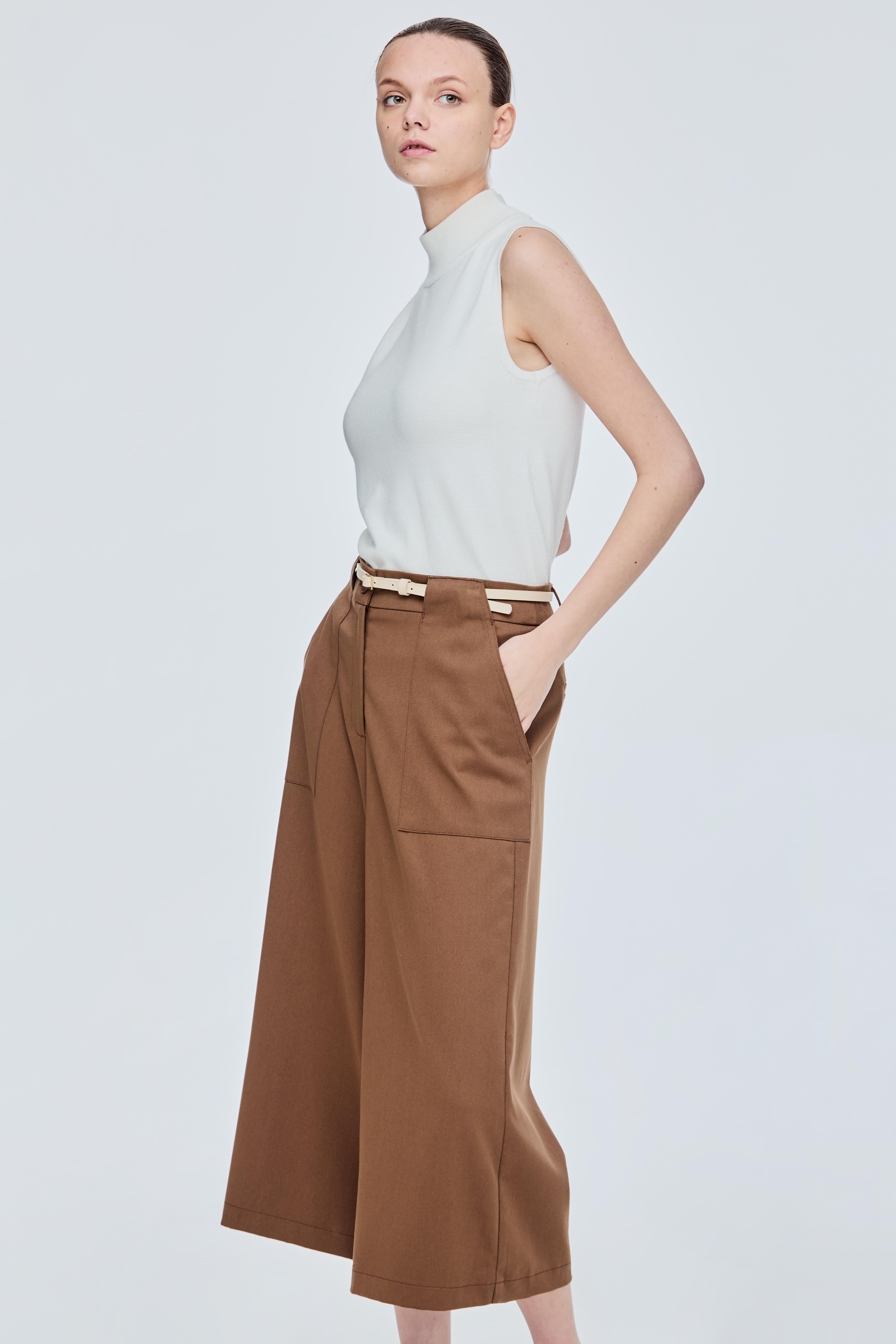 Basic Belted Culottes