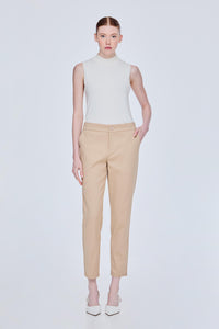 Double Waist Band Detail Tapered Pants