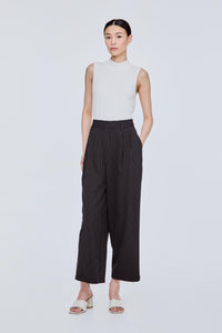 Flare Pleated Trousers