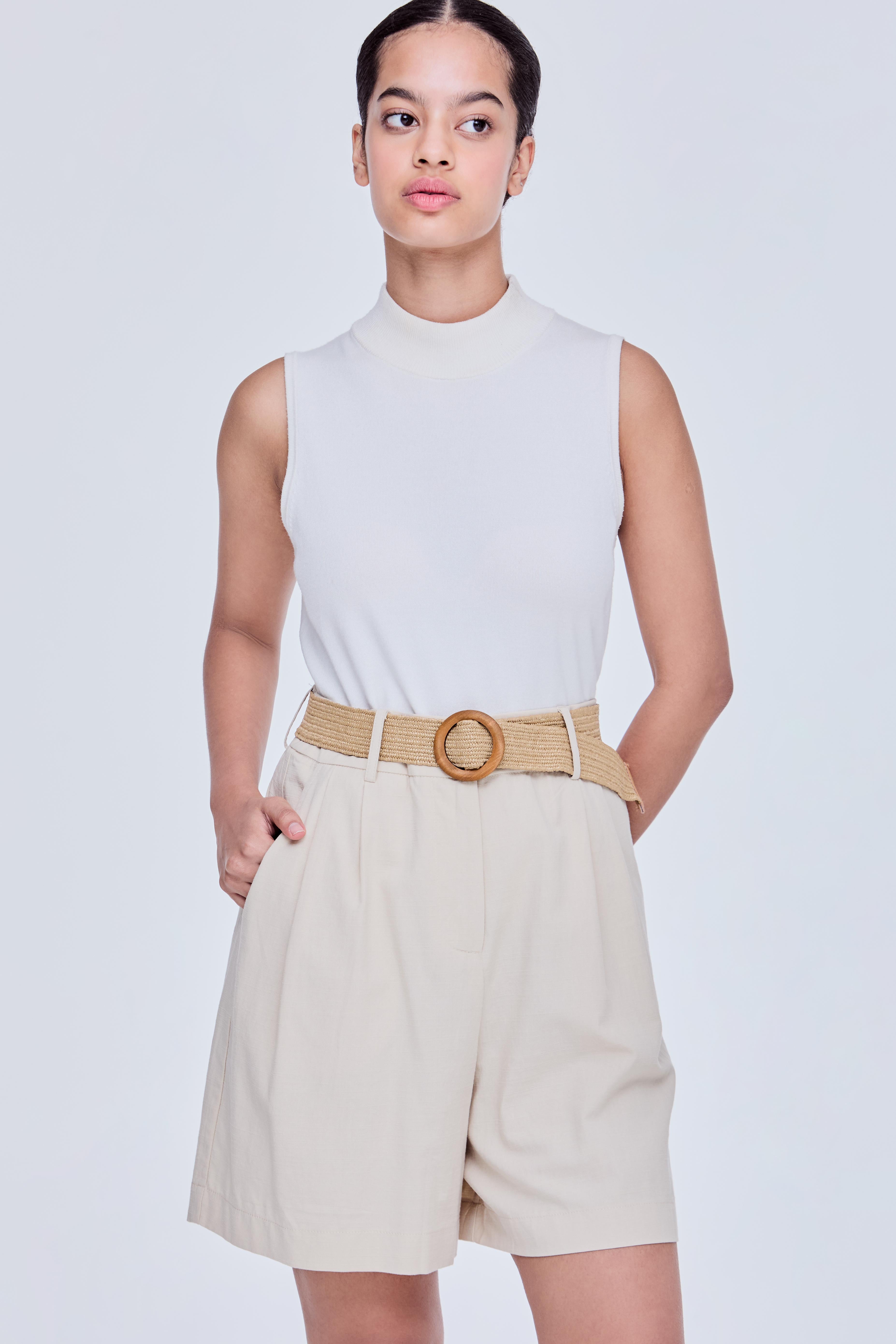 Flare Pleated Shorts