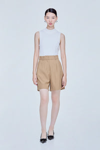 Pleated Casual Shorts