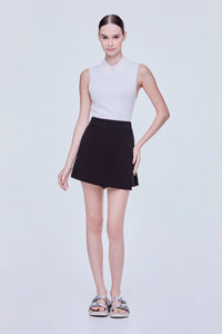 Button Wrap Skort