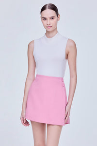 Button Wrap Skort