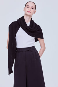 Asymmetrical Wool Scarf