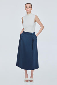 Front Slit Flare A-Line Skirt