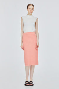 Waffle Knit Pencil Skirt