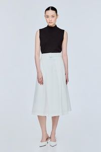 Elasticised Pleated Flare Skirt