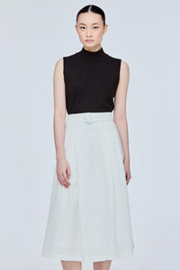 Elasticised Pleated Flare Skirt