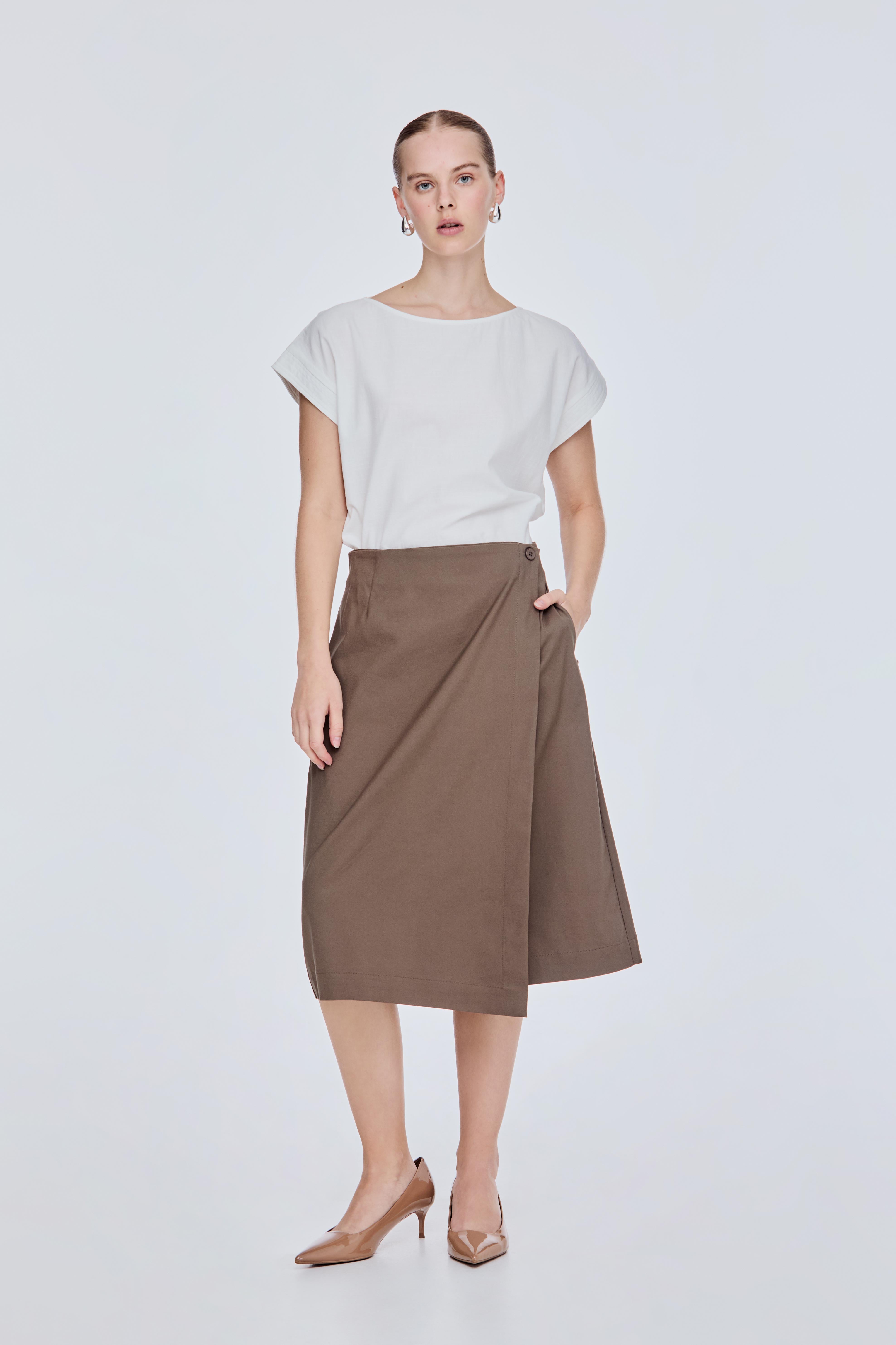 Structured A-Line Skirt