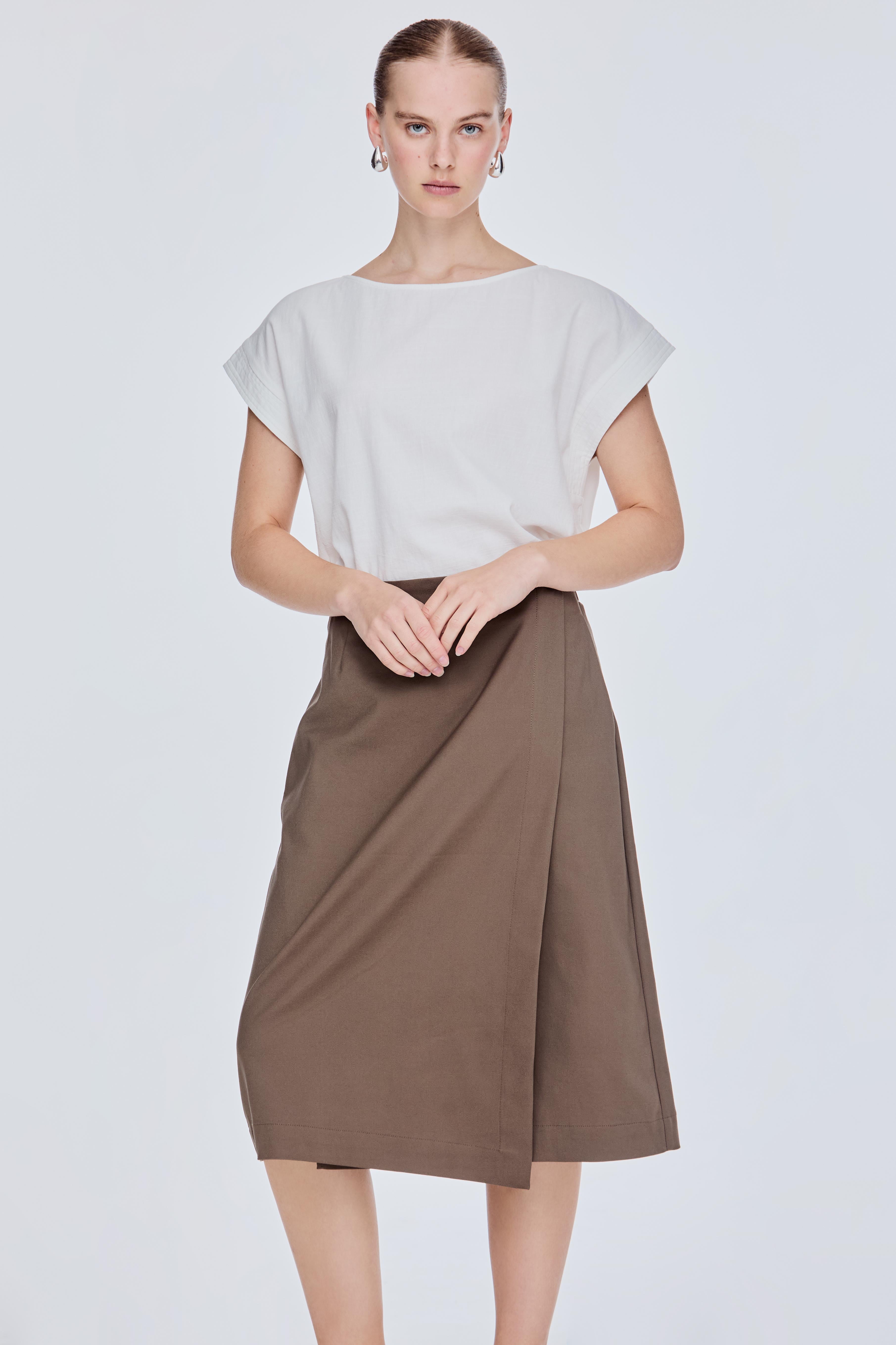 Structured A-Line Skirt