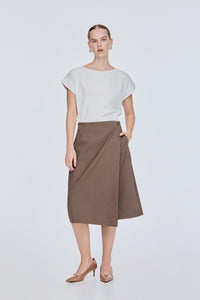 Structured A-Line Skirt