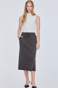 Straight Cut Jersey Skirt