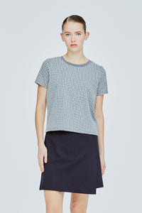 Basic Houndstooth Blouse