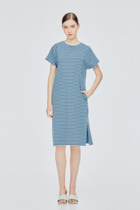 Contrast Stripes Tee Dress