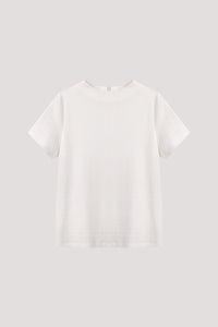 Wide Mock Neck Tee