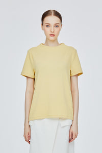 Wide Mock Neck Tee