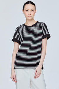 Basic Contrast Stripes Tee