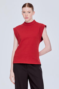 Versatile Fitted Mock Neck Top