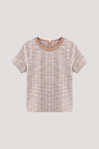 Boucle Tweed Tee