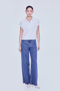 Collared Folded Cuffs Tee