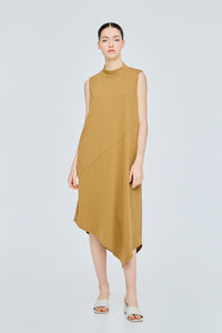 Sleeveless Mock Neck Dress