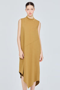 Sleeveless Mock Neck Dress