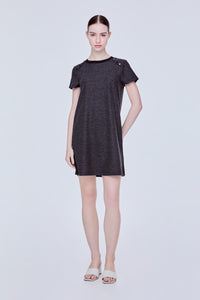 Button Detail A-Line Dress