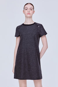 Button Detail A-Line Dress