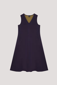 Sleeveless V-Neck Midi Dress