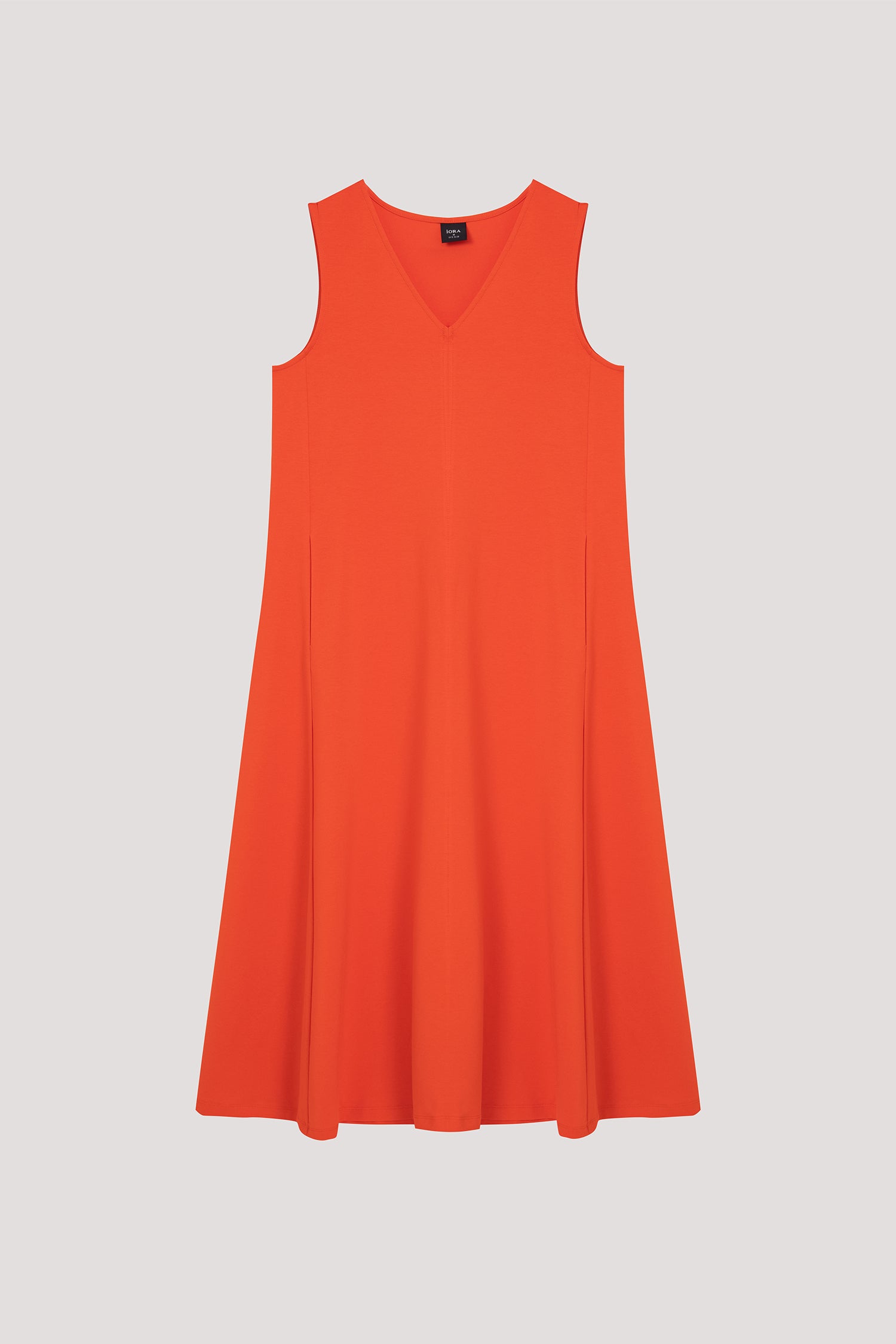 Sleeveless V-Neck Midi Dress