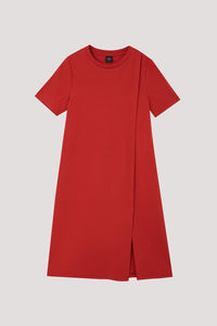 Front Overlap T-Shirt Dress