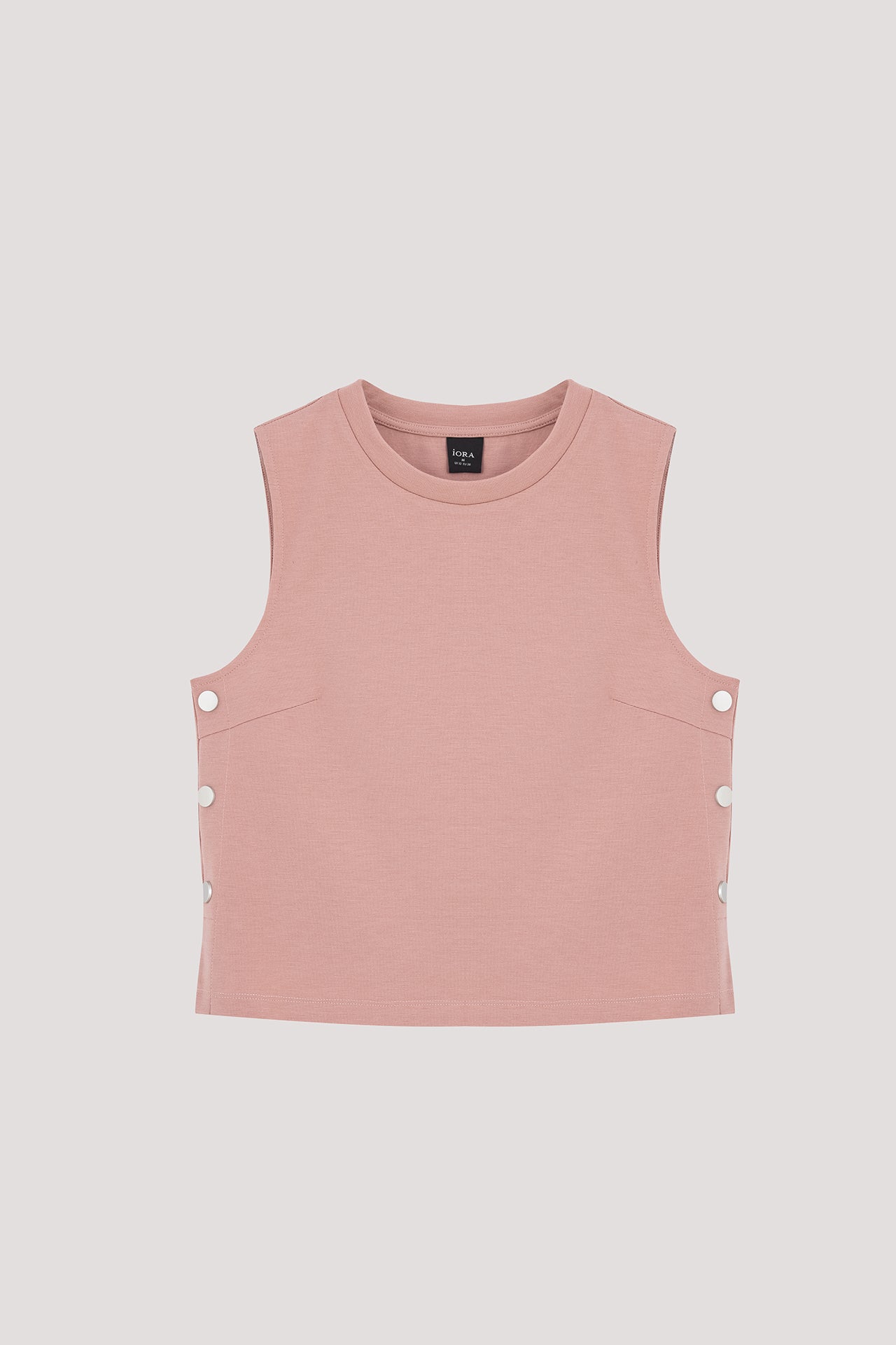 Side Button Tee Cropped Side Button Tee – iORA Malaysia
