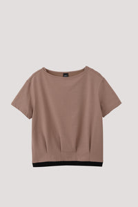 Dropped Shoulder Pleat Top