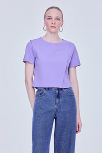 Overlap Short Sleeve Tee