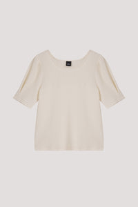 Textured Puffed Sleeve Top