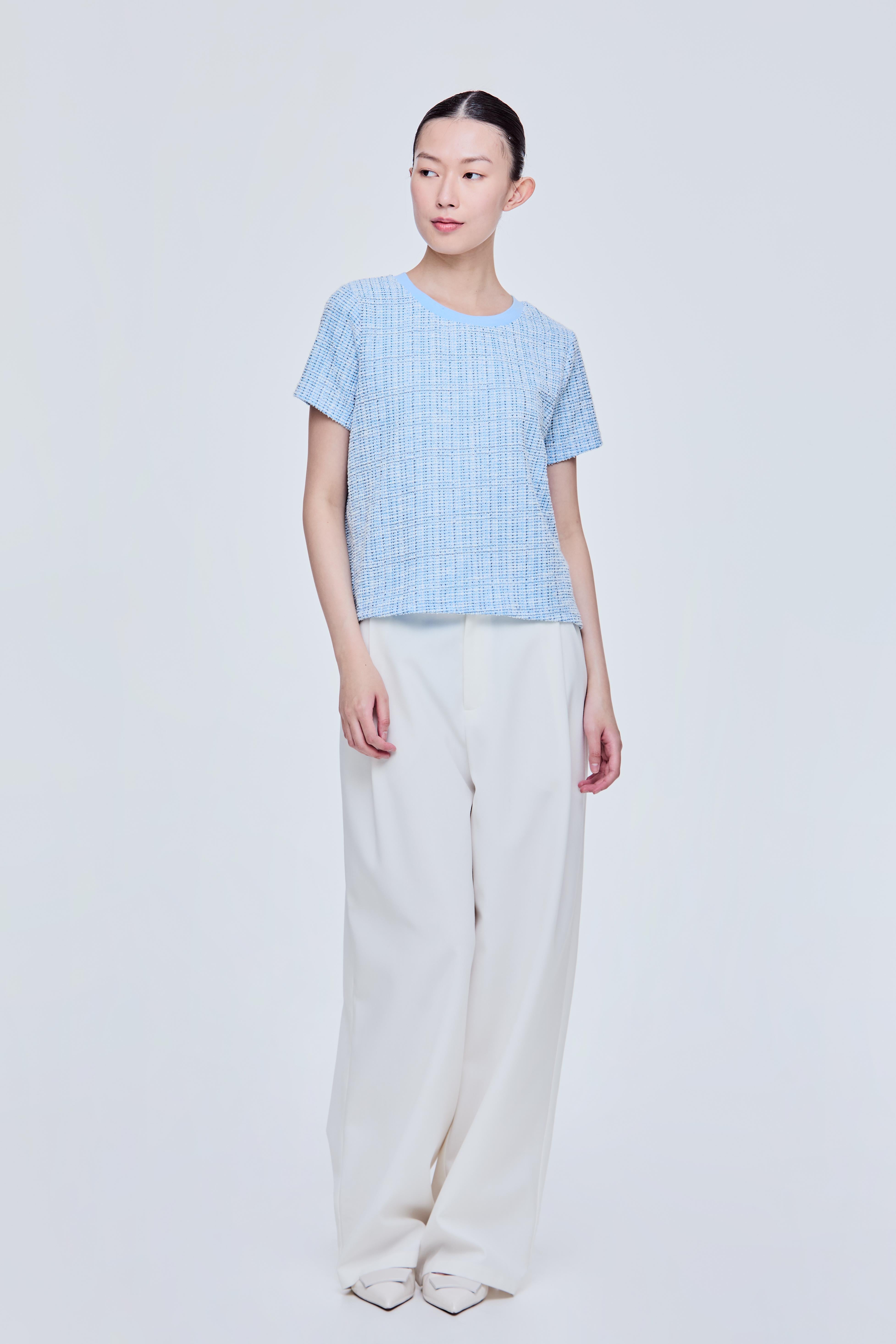 Boucle Tweed Tee