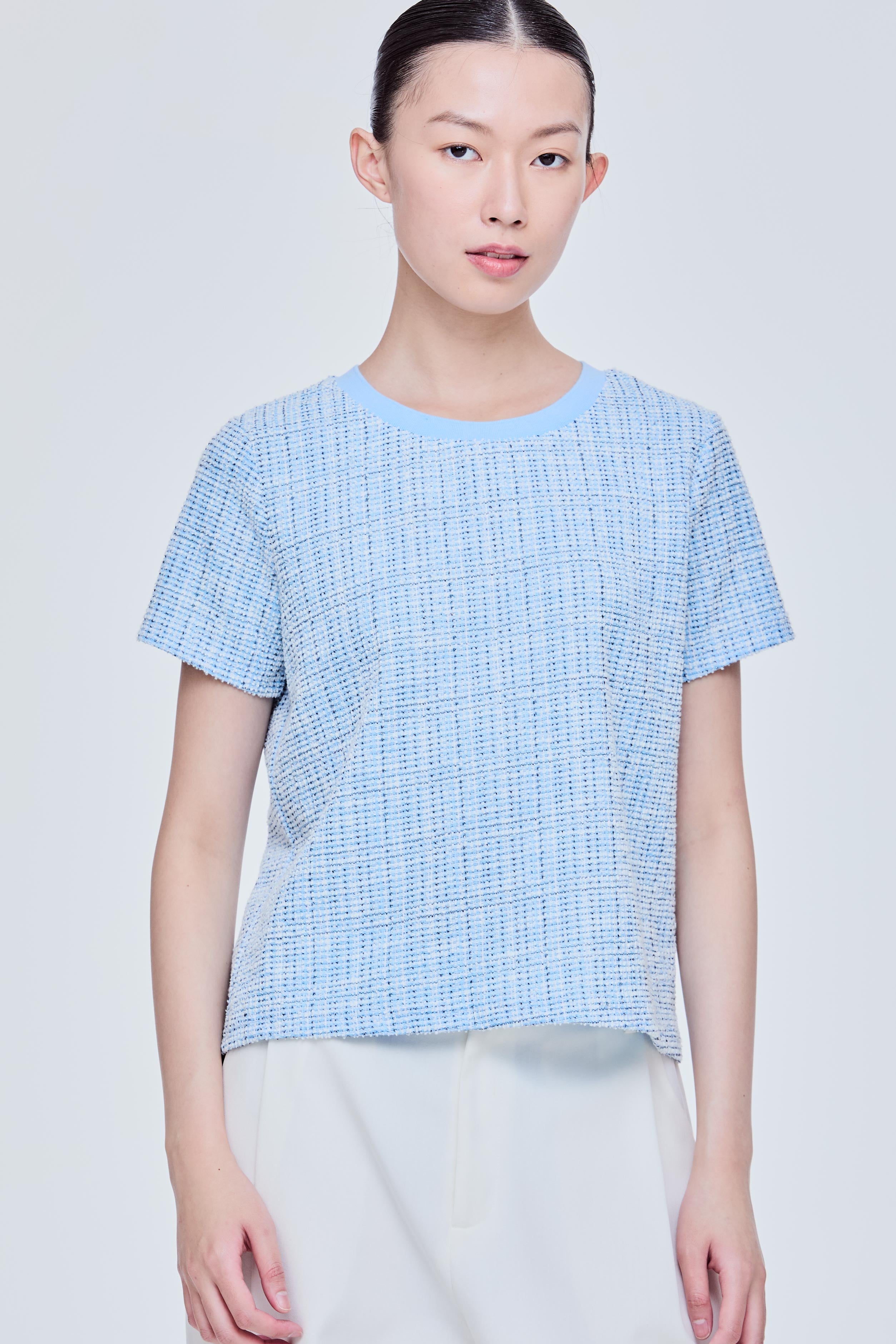 Boucle Tweed Tee