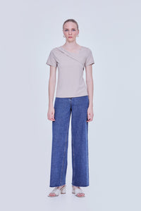 Asymmetrical Neck Blouse