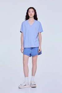 Boxy V-Neck Tee