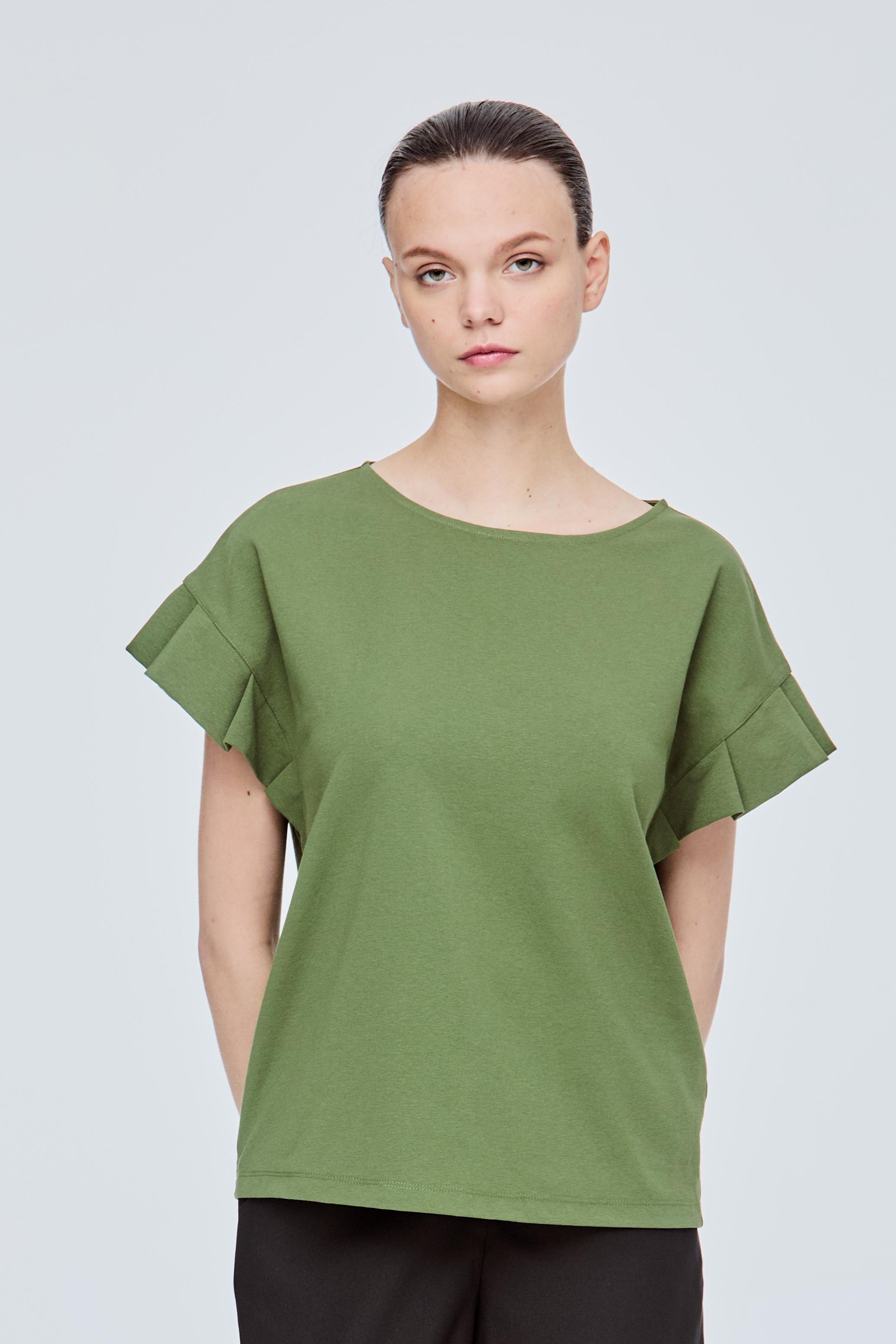 Frill Sleeved Magyar Tee