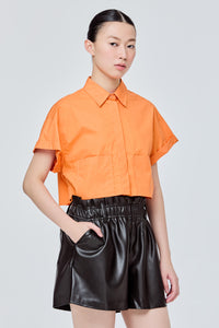 Pocket Crop Boxy Shirt