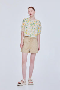 Printed Raglan Blouse