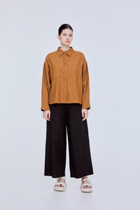 Boxy Dropped Shoulder Blouse