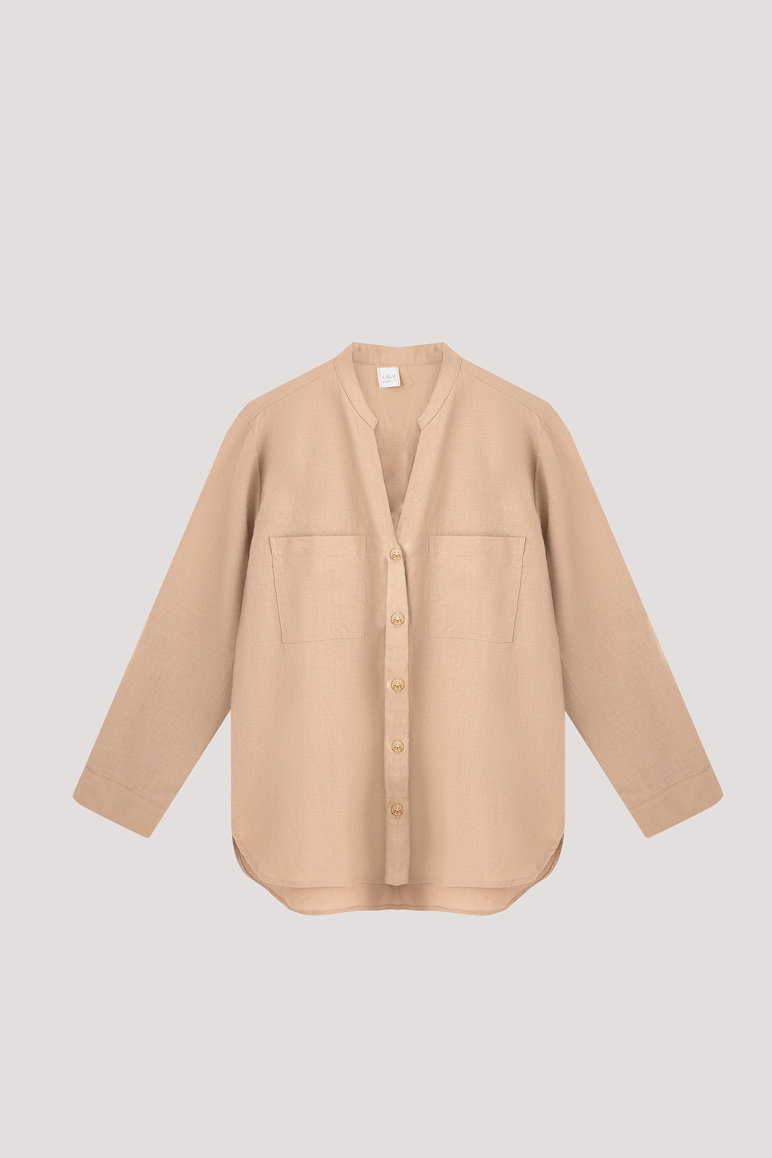 Linen Pocket Blouse