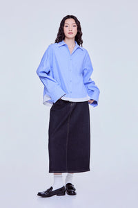 Collared Stripes Button Up Shirt