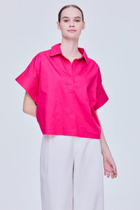 Boxy Decorated Cuffs Blouse