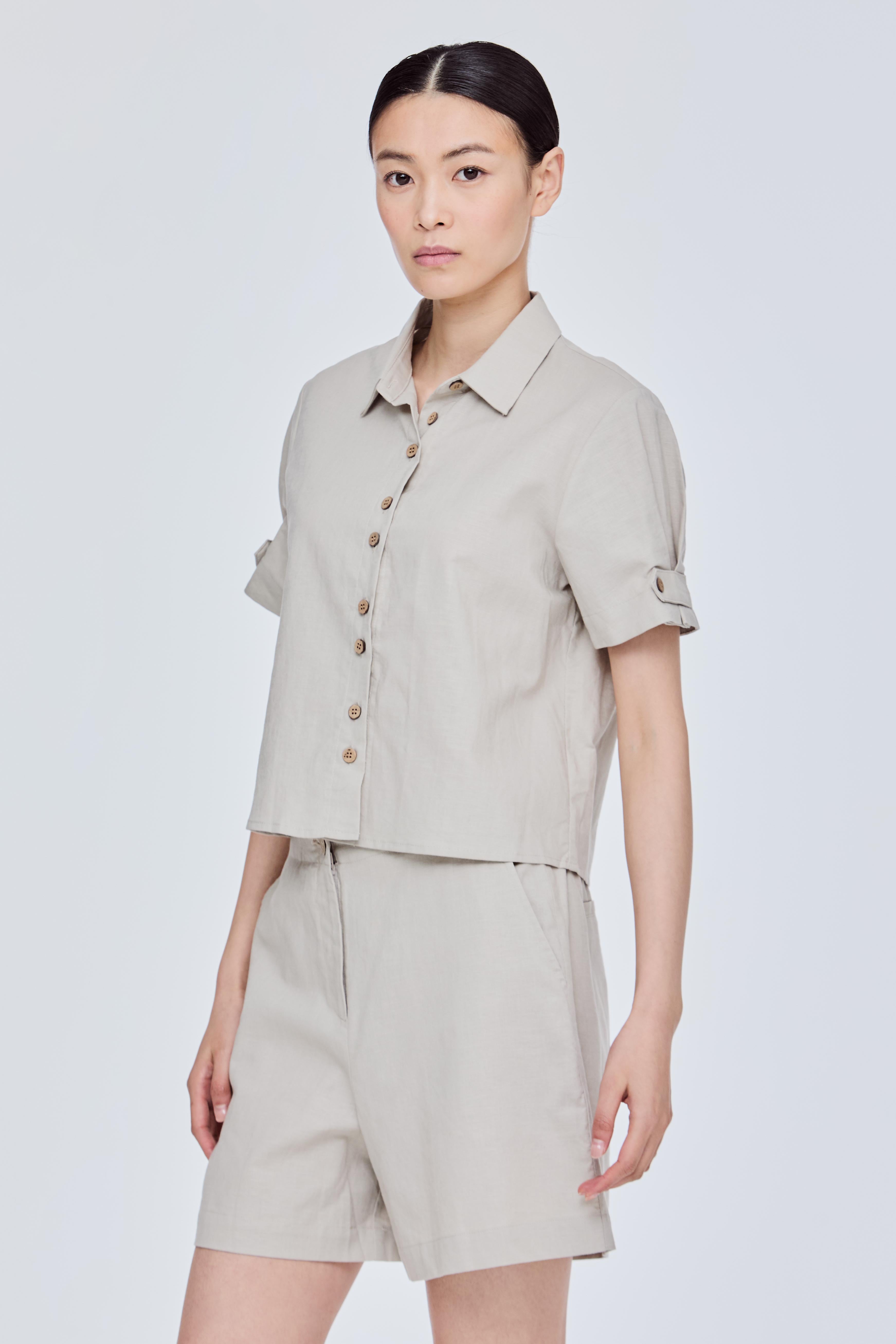 Double Button Down Blouse