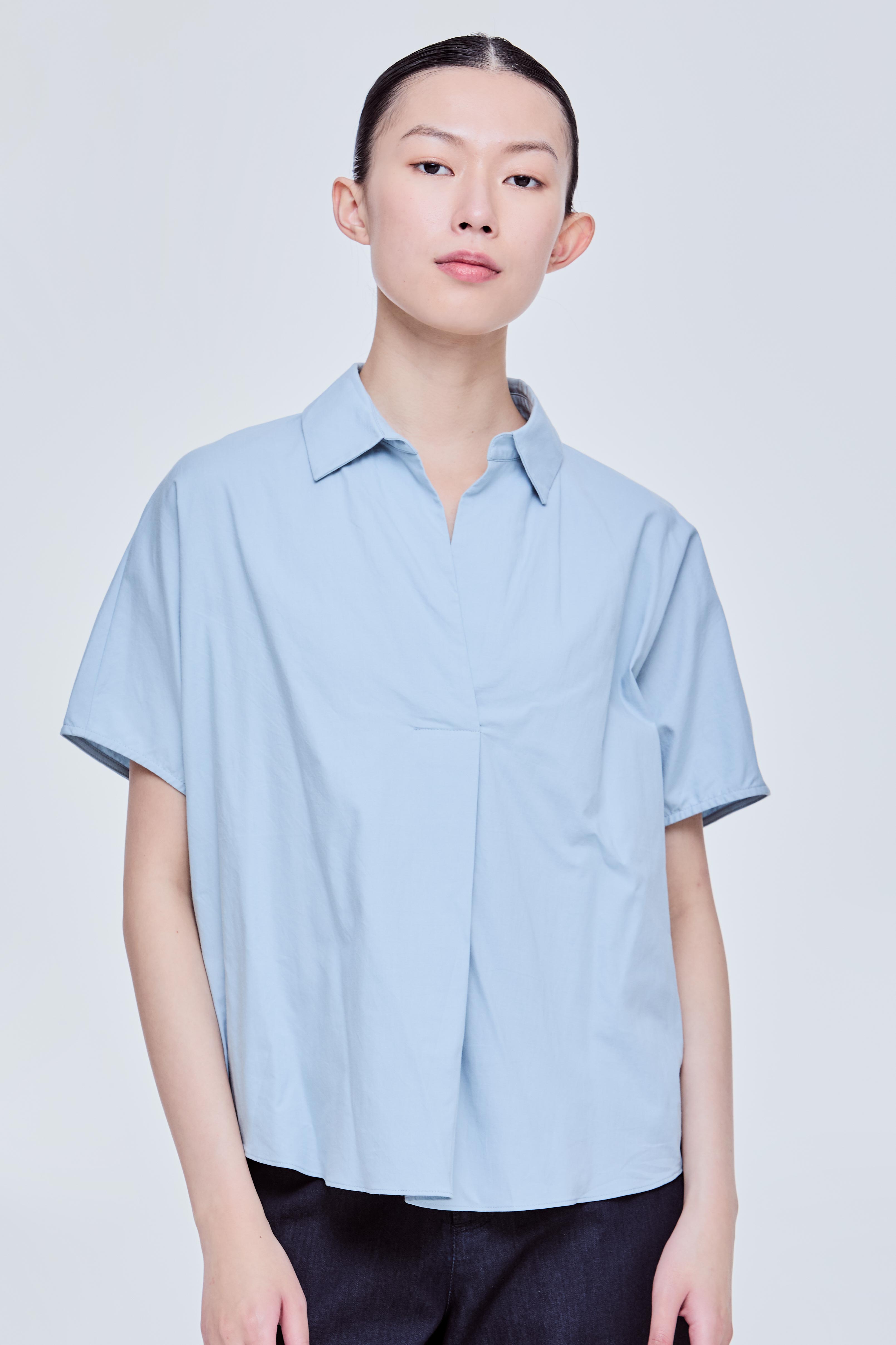 Oversized Asymmerical Hem Magyar Blouse