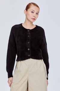 Fuzzy Knit Cardigan